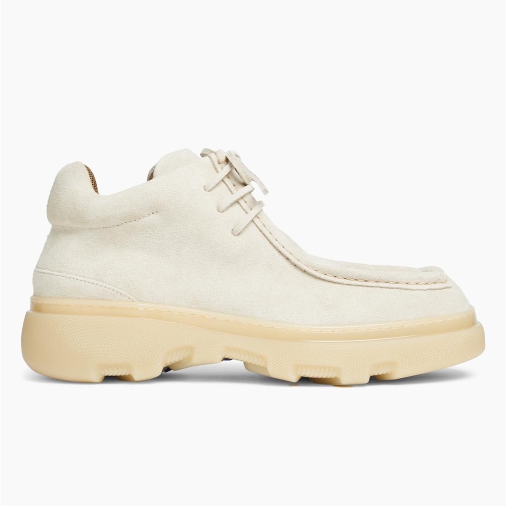 Burberry Creeper Mid Lace-Up Boots Clay Tan Suede Men’s EU 44/US 11